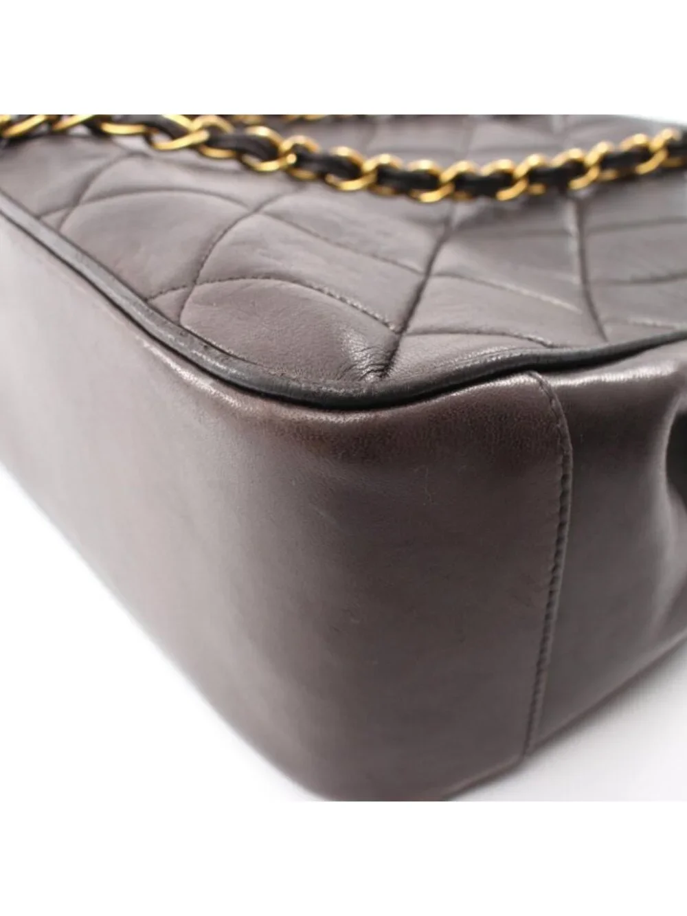 Chanel Shoulder Bag Quilted Black Lambskin